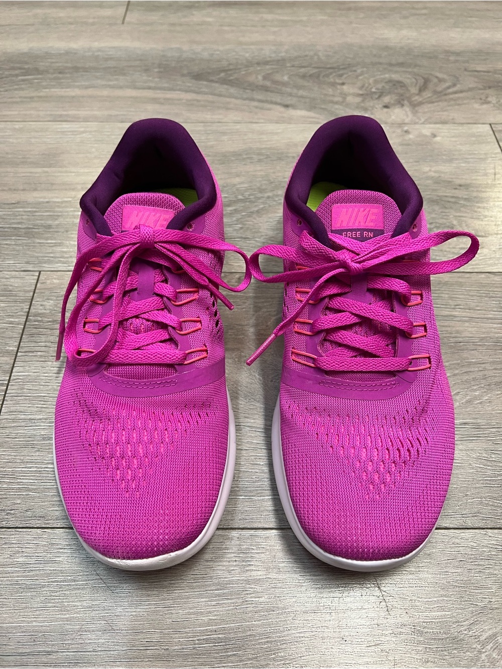 Nike Free Pink Run Natural Free & Flexible Running Shoe Women's Size 7.5
